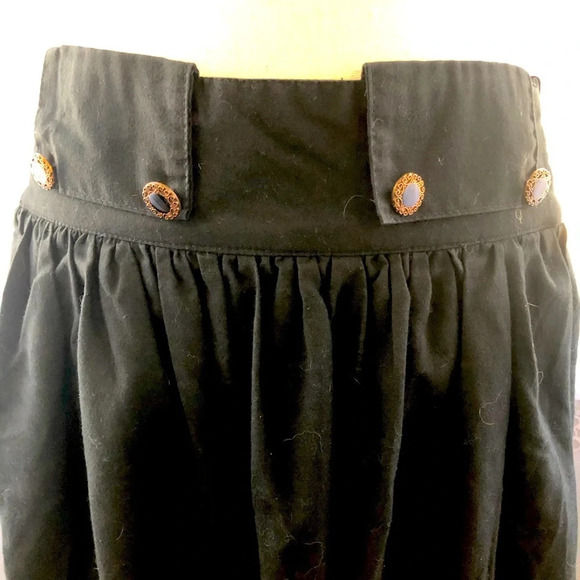 🎄Evidence black  vintage 80s/90s maxi skirt SZ S - Picture 1 of 9